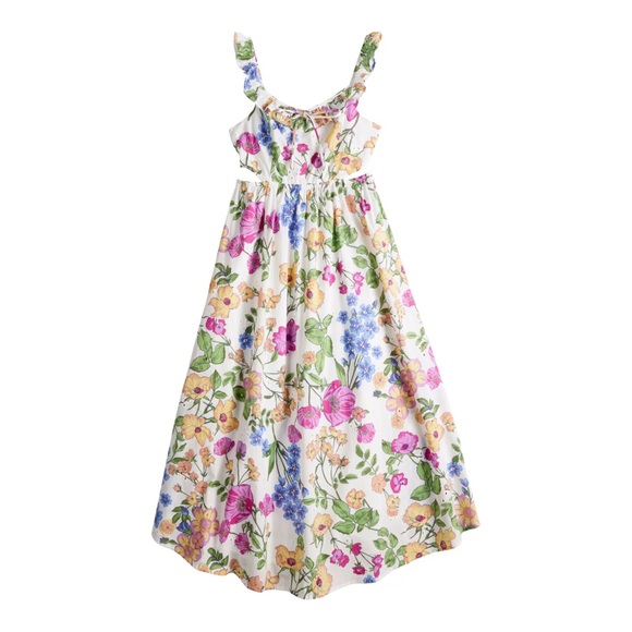 NWT SO JUNIOR MIDI DRESS WITH SIDE CUTOUTS - Picture 3 of 6